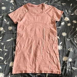 Pink Lululemon Swiftly Tech Short Sleeve Shirt